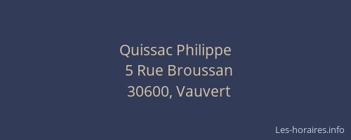 Quissac Philippe