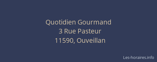 Quotidien Gourmand