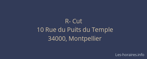 R- Cut