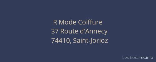 R Mode Coiffure