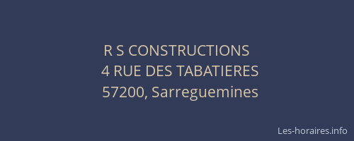 R S CONSTRUCTIONS