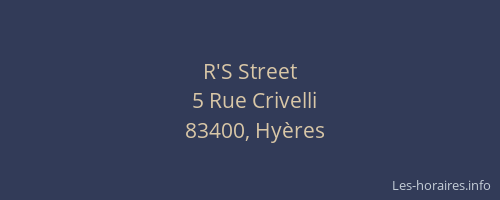 R'S Street