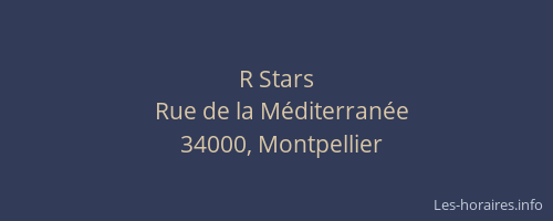 R Stars