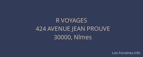 R VOYAGES
