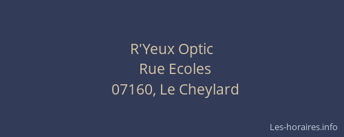 R'Yeux Optic