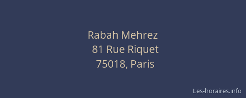 Rabah Mehrez