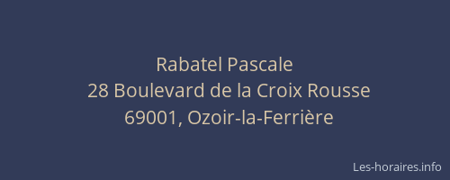 Rabatel Pascale