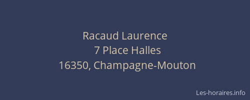 Racaud Laurence