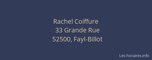 Rachel Coiffure
