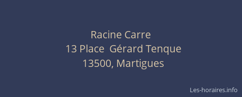 Racine Carre
