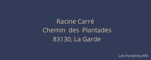 Racine Carré
