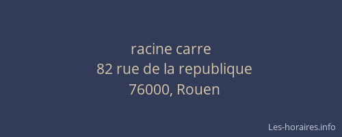 racine carre