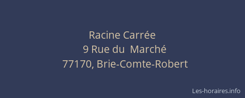 Racine Carrée