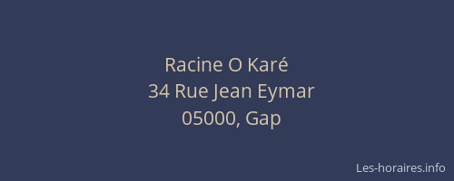 Racine O Karé