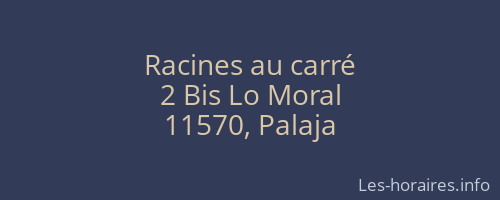Racines au carré