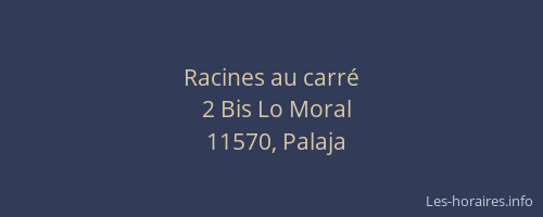 Racines au carr&eacute;