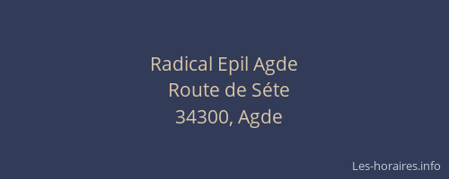 Radical Epil Agde