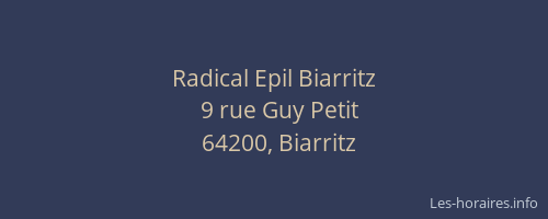 Radical Epil Biarritz