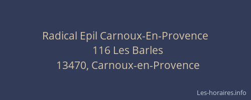 Radical Epil Carnoux-En-Provence