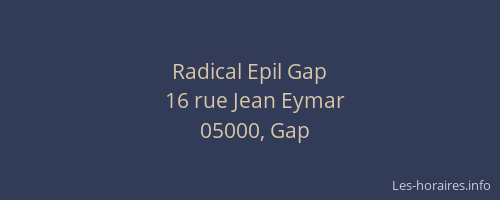 Radical Epil Gap