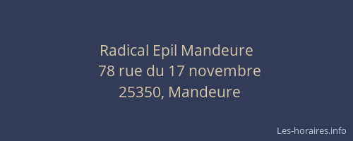 Radical Epil Mandeure