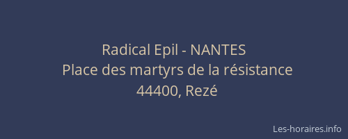 Radical Epil - NANTES
