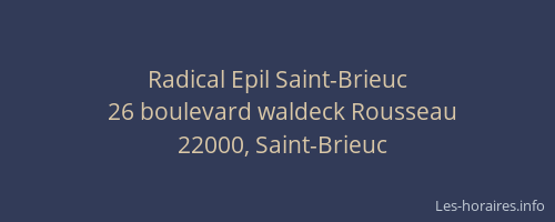 Radical Epil Saint-Brieuc