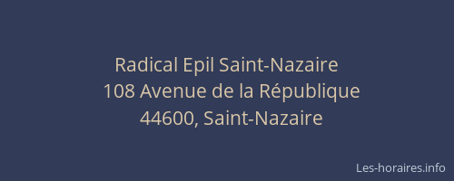 Radical Epil Saint-Nazaire