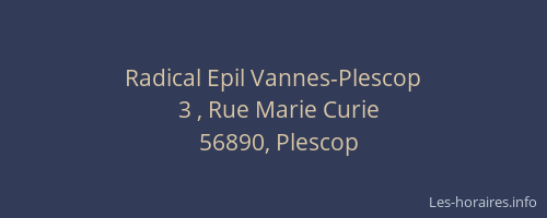 Radical Epil Vannes-Plescop