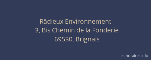 Râdieux Environnement