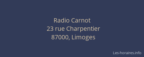 Radio Carnot
