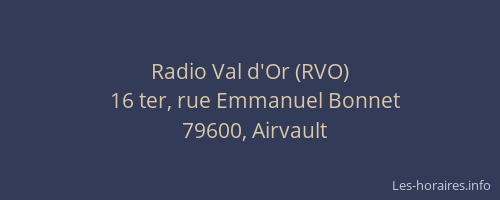 Radio Val d'Or (RVO)