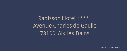 Radisson Hotel ****
