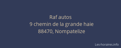 Raf autos