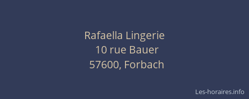Rafaella Lingerie