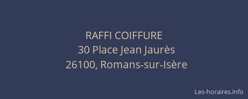 RAFFI COIFFURE