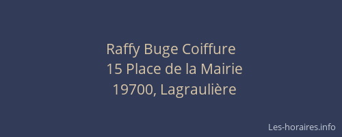 Raffy Buge Coiffure
