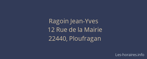 Ragoin Jean-Yves