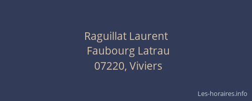 Raguillat Laurent