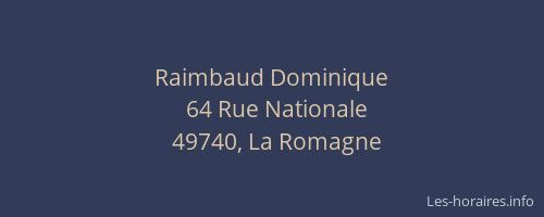 Raimbaud Dominique