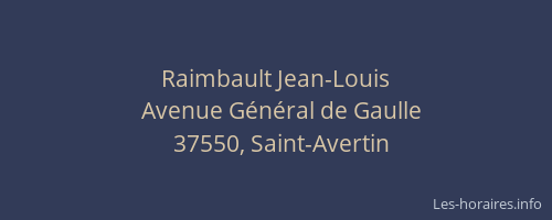 Raimbault Jean-Louis