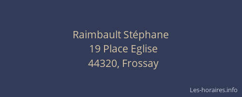 Raimbault Stéphane