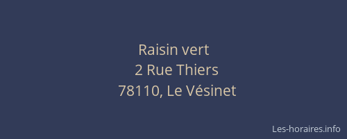 Raisin vert