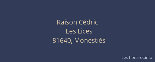 Raison Cédric