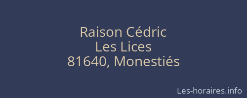 Raison Cédric