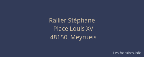 Rallier St&eacute;phane