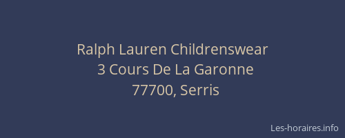 Ralph Lauren Childrenswear