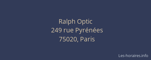 Ralph Optic