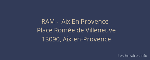 RAM -  Aix En Provence