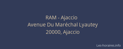 RAM - Ajaccio